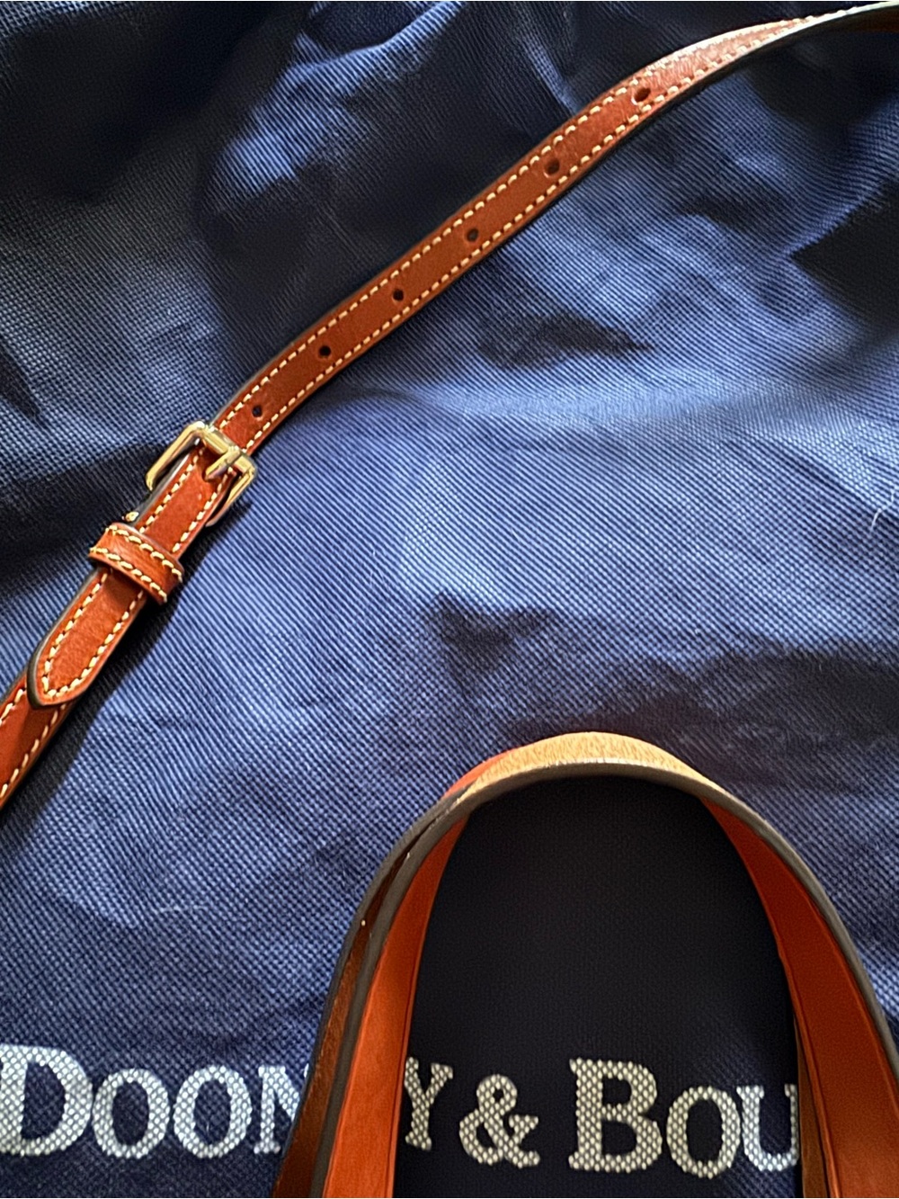 Dooney & Bourke Pebble Grain Zip Zip Satchel Red & Brown Like New - Picture 12 of 12